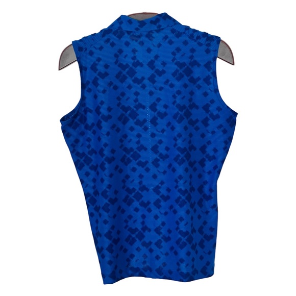 Blue NIKE GOLF Dri-Fit Sleeveless Collared Golf Shirt - Women’s M - Picture 7 of 12